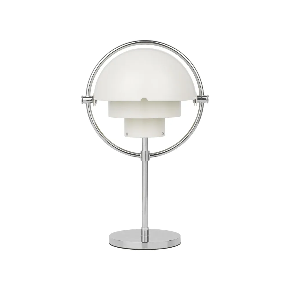 Gubi Multi-Lite portable lamp Chrome / White