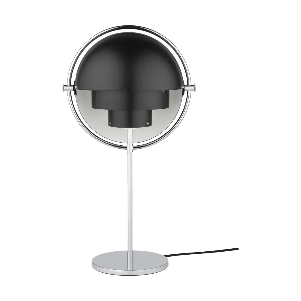 Gubi Multi-Lite tafellamp Chrome / Black