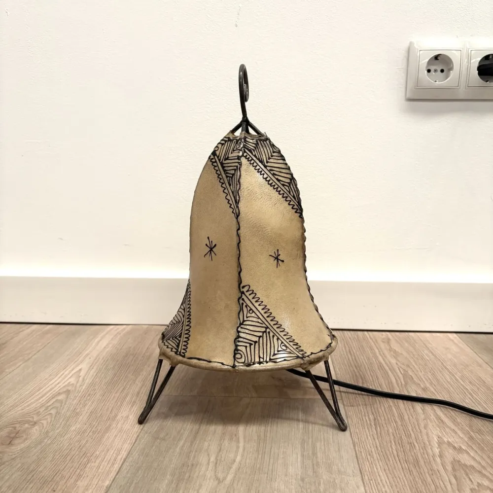 Handgeschilderde Marokkaanse hennalamp 35x19