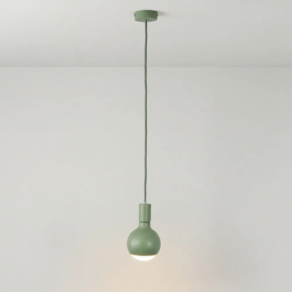 Hanglamp Filotto Metallico met Lichtbron Lucia - Groen