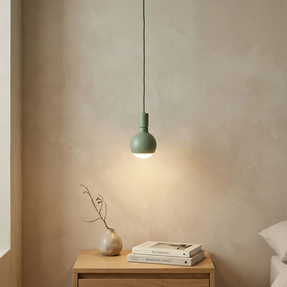 Hanglamp Filotto Metallico met Lichtbron Lucia - Groen