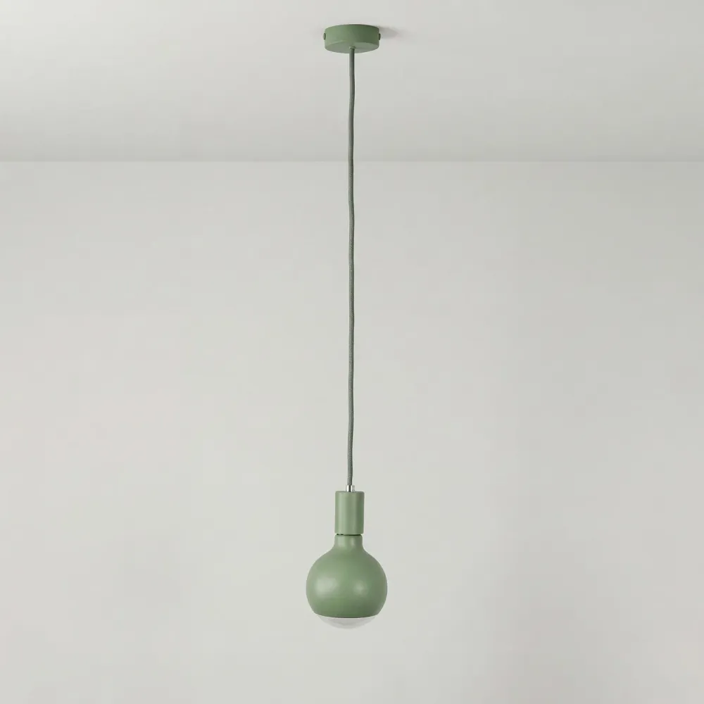 Hanglamp Filotto Metallico met Lichtbron Lucia - Groen