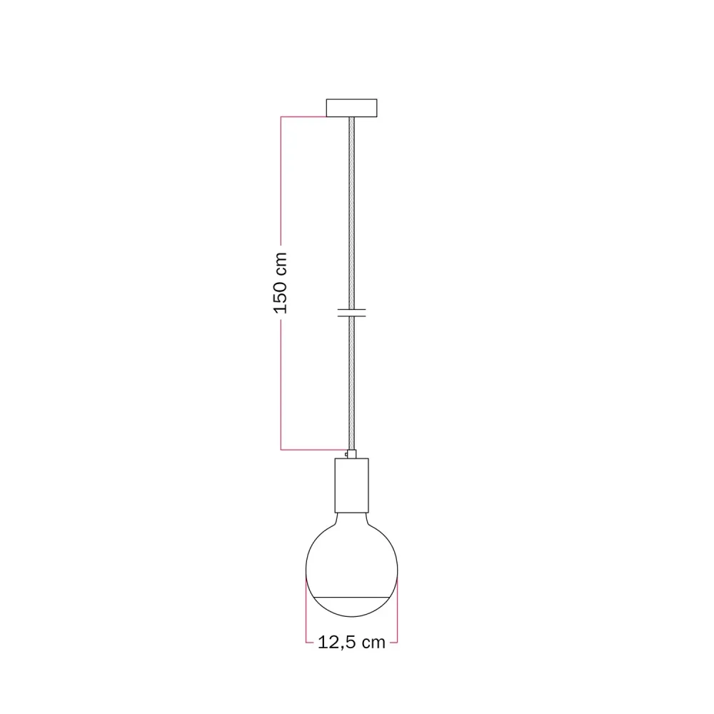 Hanglamp Filotto Metallico met Lichtbron Lucia - Groen