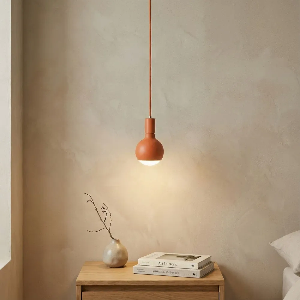 Hanglamp Filotto Metallico met Lichtbron Lucia - Oranje