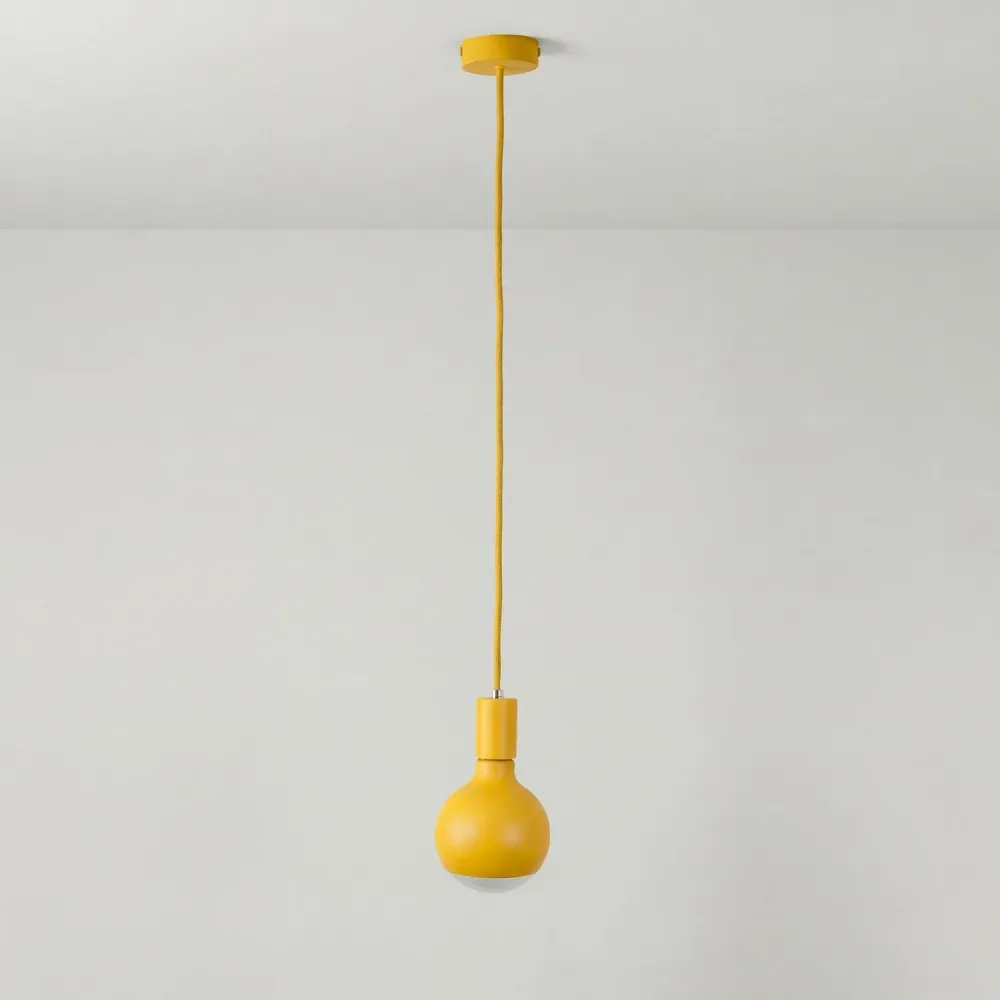 Hanglamp Filotto Metallico met Lucia Lichtbron - Geel