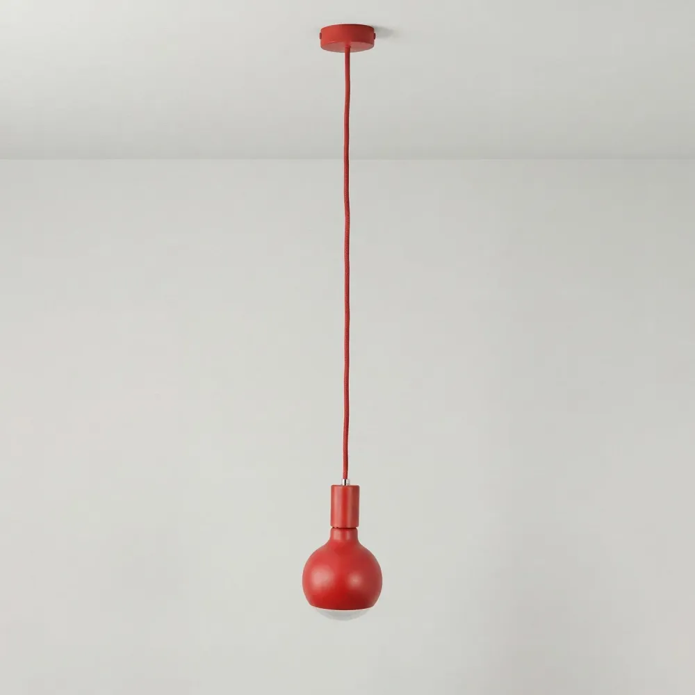 Hanglamp Filotto Metallico met Lucia Lichtbron - Rood