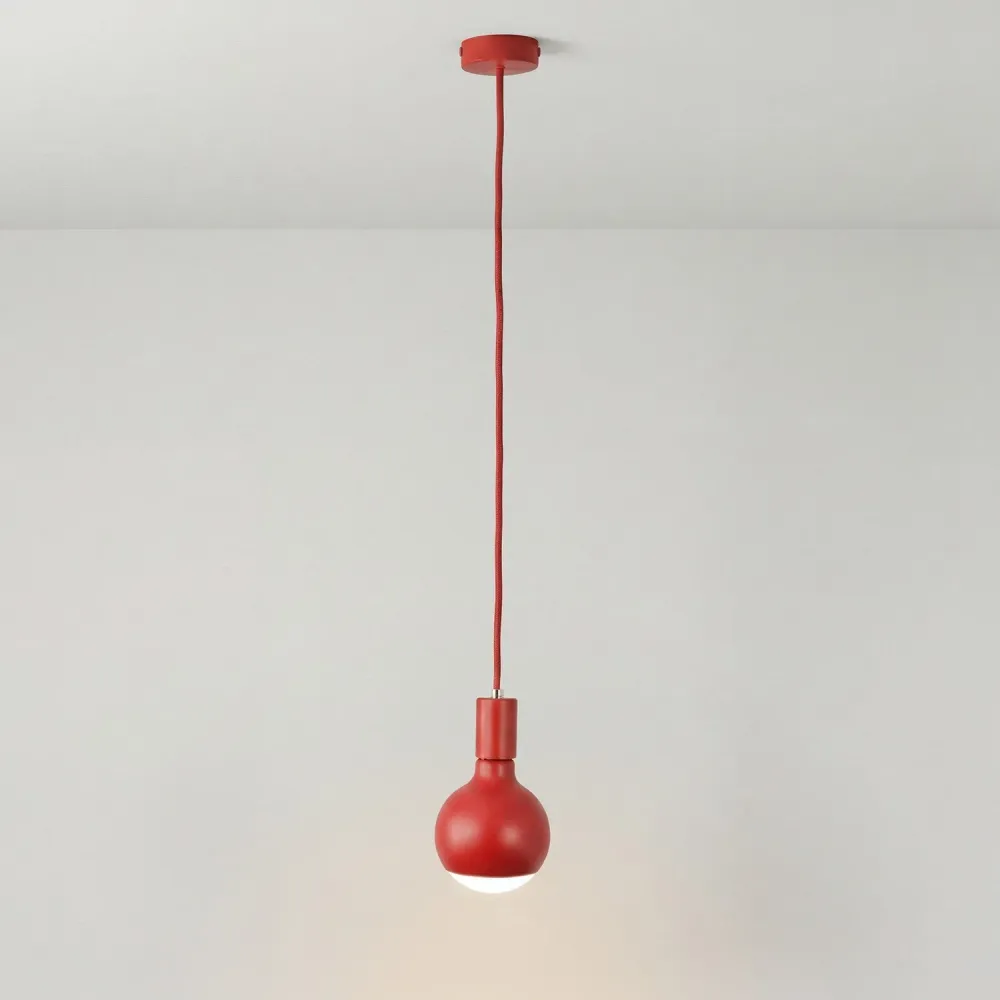 Hanglamp Filotto Metallico met Lucia Lichtbron - Rood