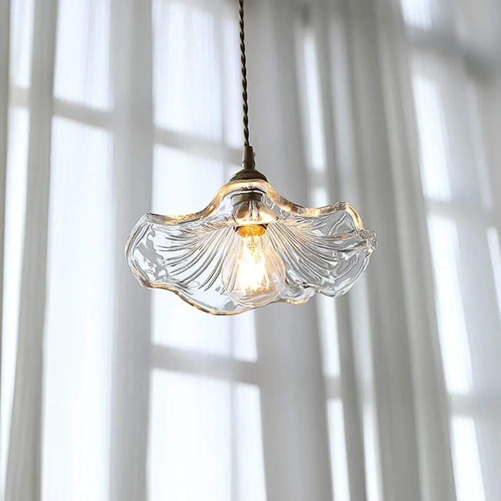 Hanglamp Glas Bloem - Retro Design Verlichting
