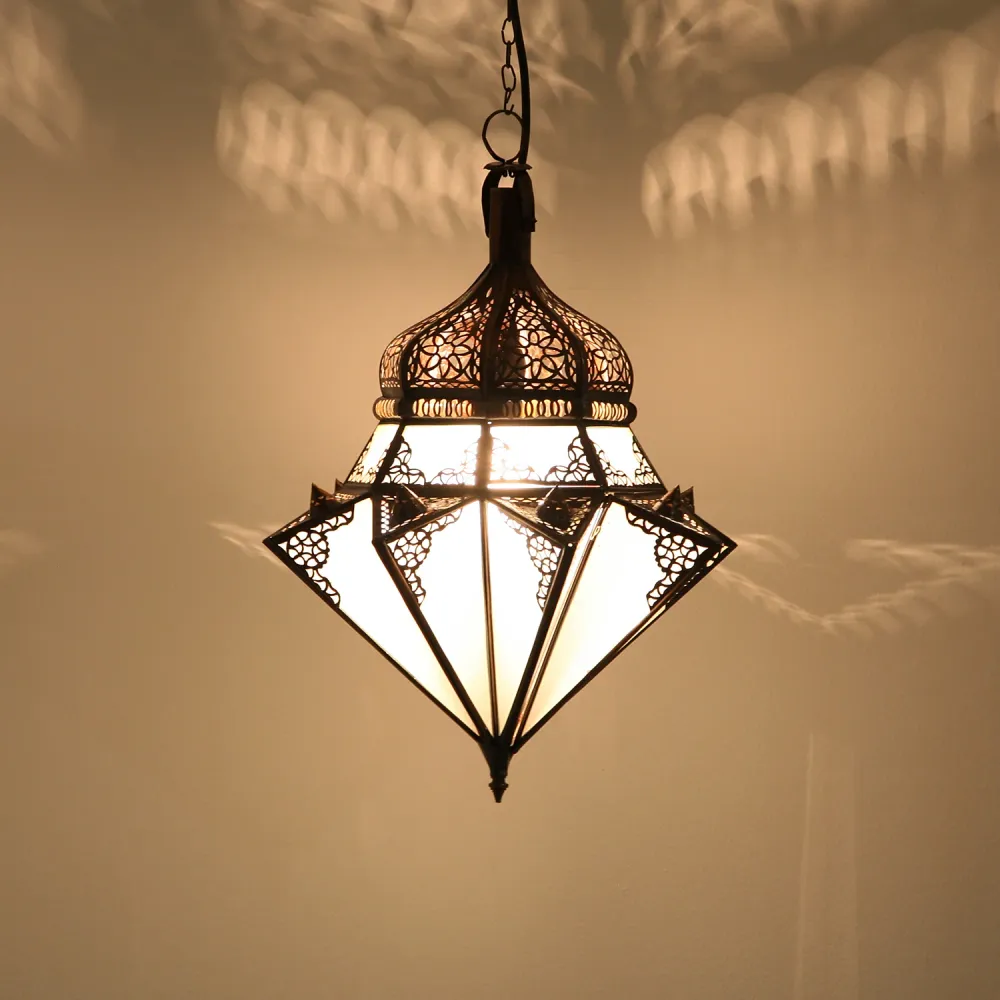 Hanglamp Jawhara melkwit