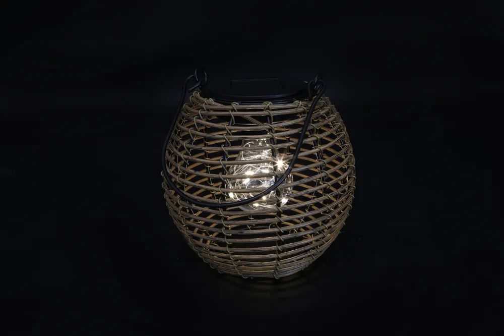 Hanglamp solar LED Eliya S naturel