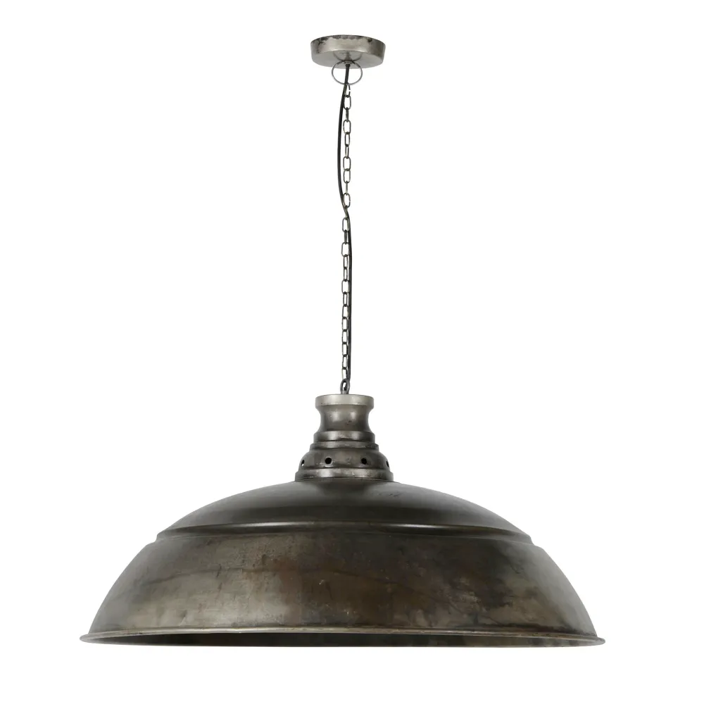 Hanglamp Cindy - 1-lichts - Oud Zilver - Metaal Hanglampen