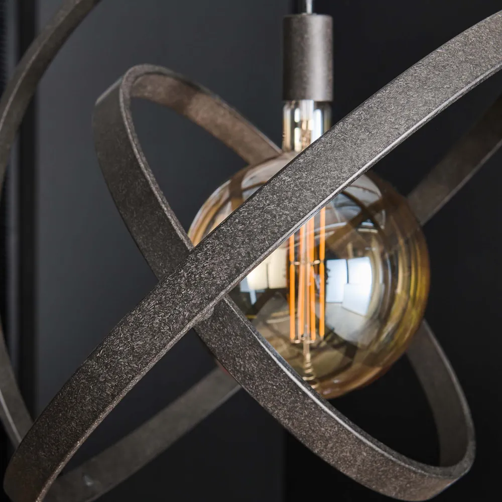 Hanglamp Liora - 1-lichts - Zwart - Metaal Hanglampen