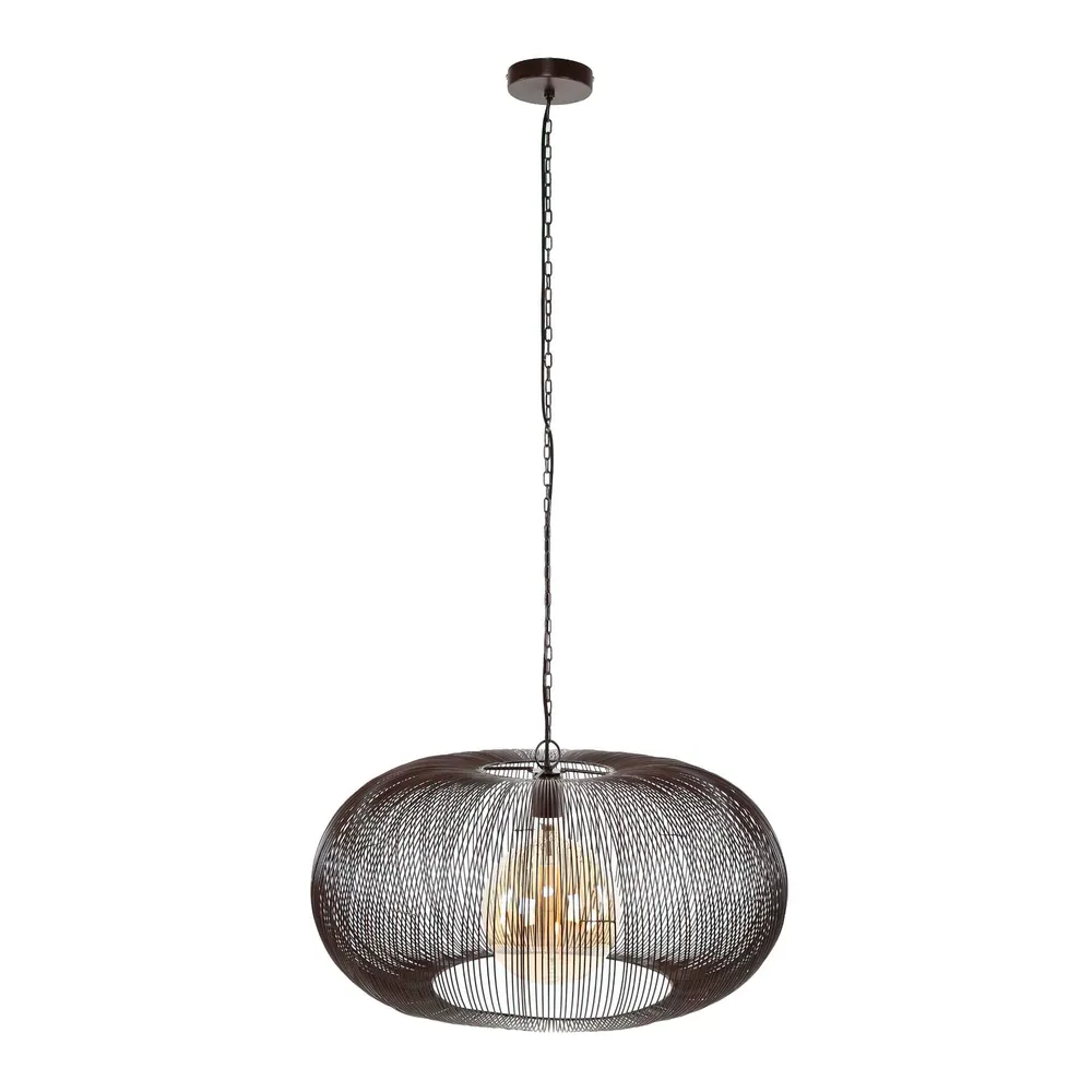 Hanglamp Sifra - 1-lichts - Zwart Nikkel - Metaal Hanglampen