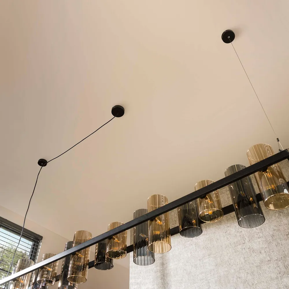 Hanglamp Silhouette - 14-lichts - Amber Mix - Glas Hanglampen