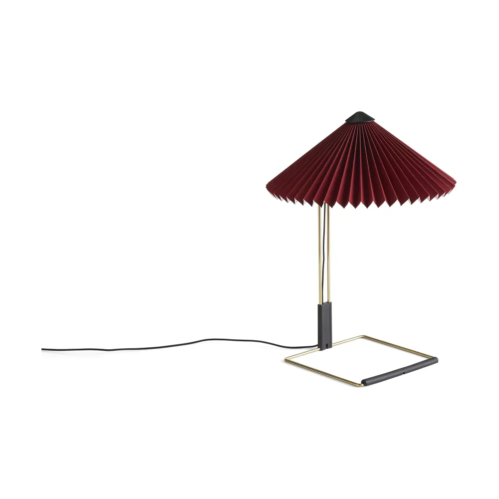 HAY Matin 300 tafellamp Oxide Red/Brass