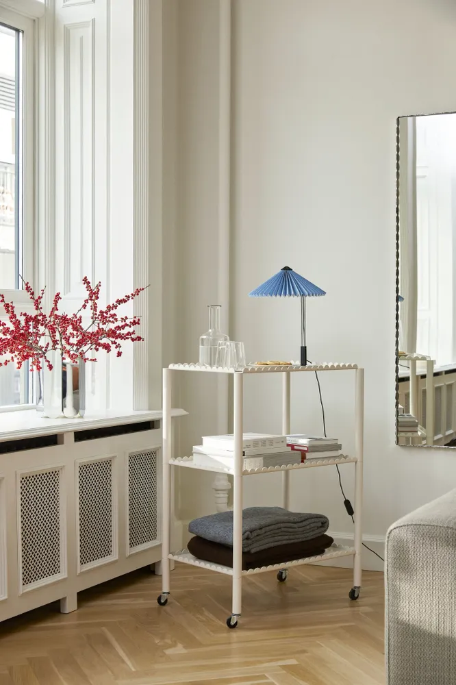 HAY Matin 300 tafellamp Oxide Red/Brass