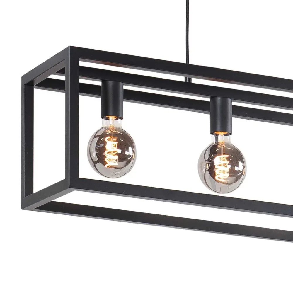 Highlight hanglamp Fragola - 5 lichts - 120x 170 cm - zwart