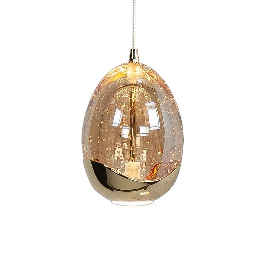 Highlight hanglamp Golden - 5 lichts - 108 x 155 cm - amber zwart