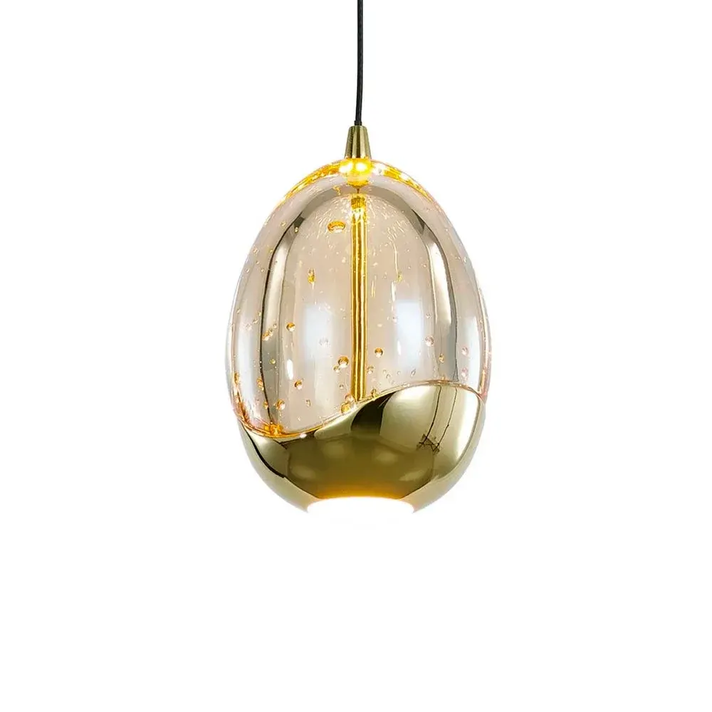 Highlight hanglamp Golden - 12 lichts - 140 x 155 cm - amber zwart