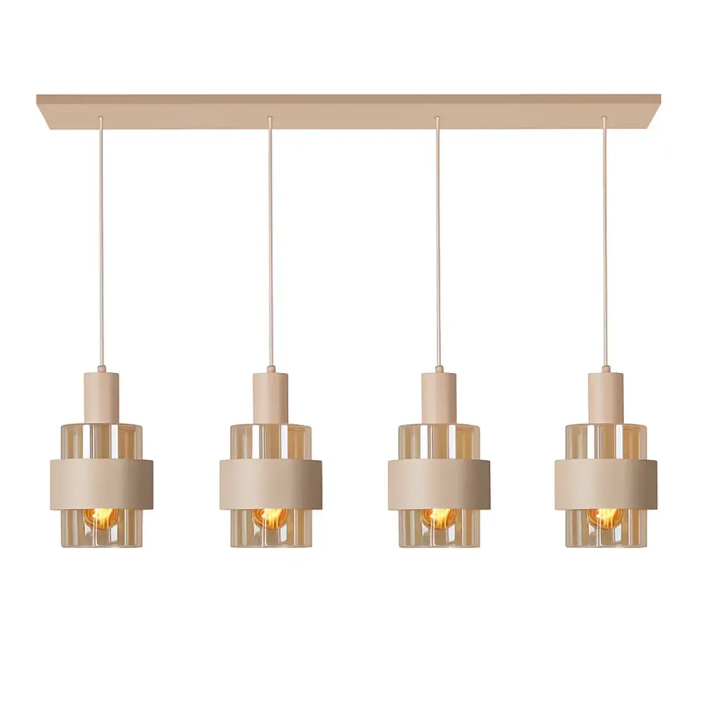 Highlight hanglamp Marrone - 4 lichts - 110 x 150 cm - beige