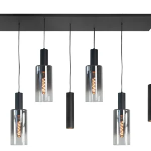 Highlight hanglamp Perugia - 7 lichts - 130 x 165 cm - zwart rook
