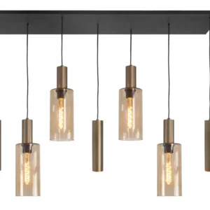 Highlight hanglamp Perugia - 7 lichts - 130 x 165 cm - zwart brons