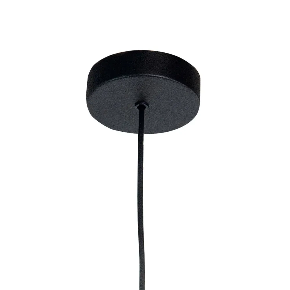 Highlight hanglamp Perugia - 1 lichts - 12 x 150 cm - zwart