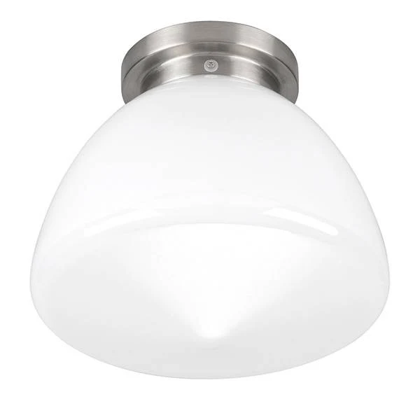 Highlight plafondlamp Deco - 1 lichts - 30 x 28 cm - mat-chroom wit