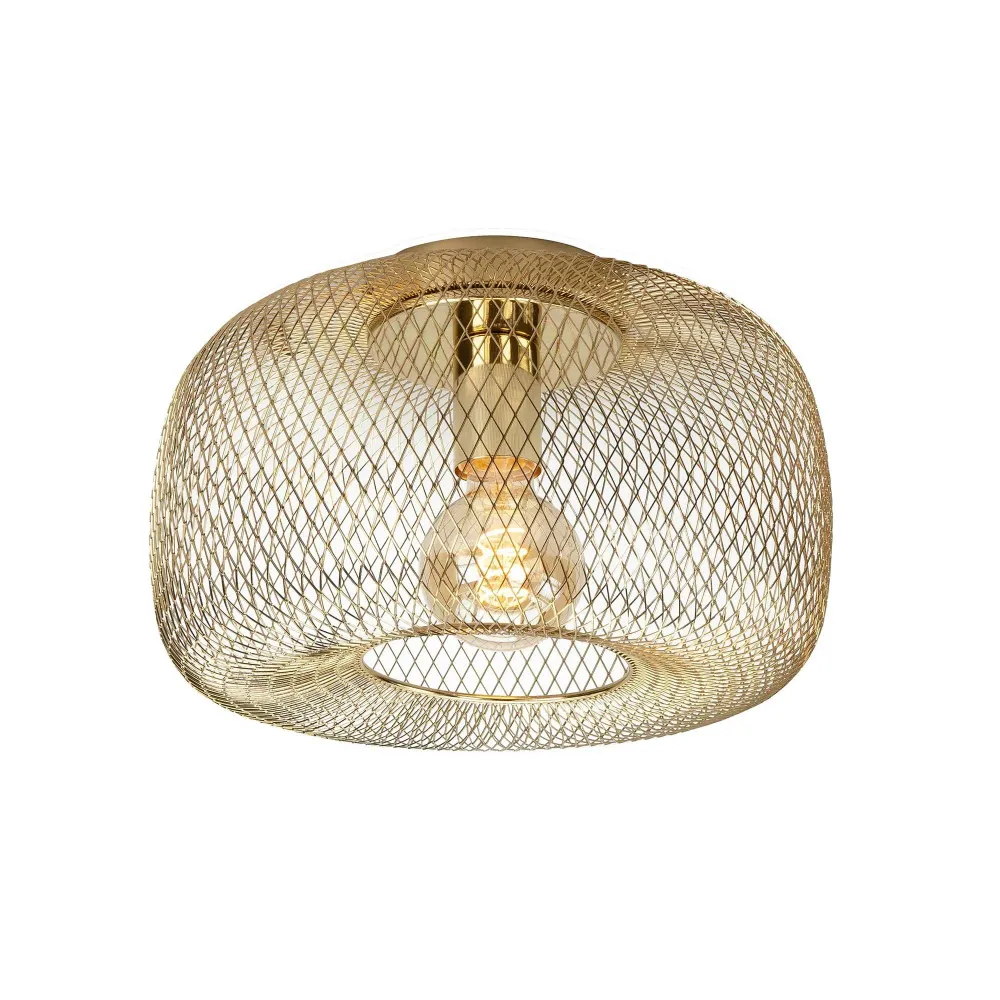Highlight plafondlamp Honey - 1 lichts - 32 x 20 cm - goud