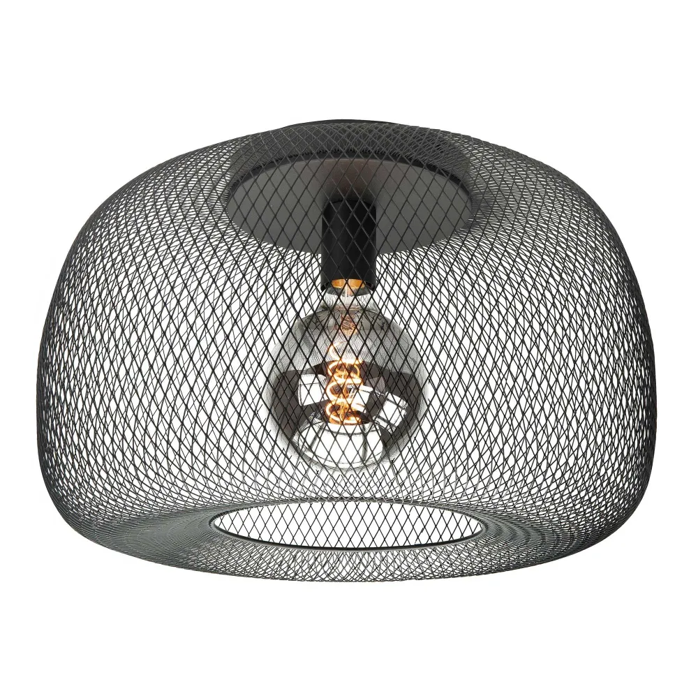 Highlight plafondlamp Honey - 1 lichts - 48 x 25 cm - zwart
