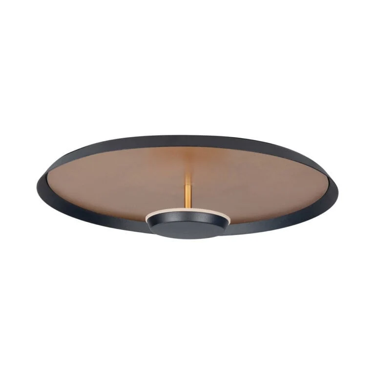 Highlight plafondlamp Oro - 1 lichts - 35.5 x 11 cm - zwart - mat goud