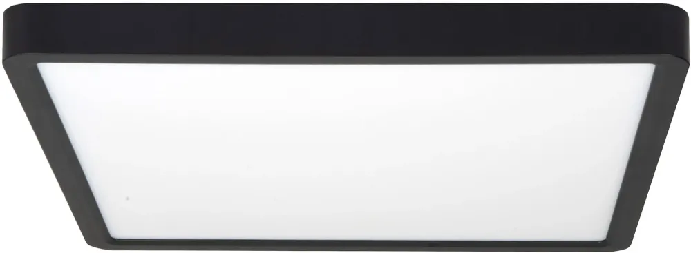 Highlight plafondlamp Piatto - 1 lichts - 30 x 2.5 cm - zwart