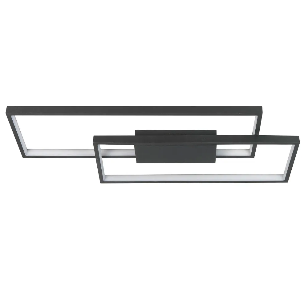 Highlight plafondlamp Stretto - 1 lichts - 69 x 6 cm - zwart