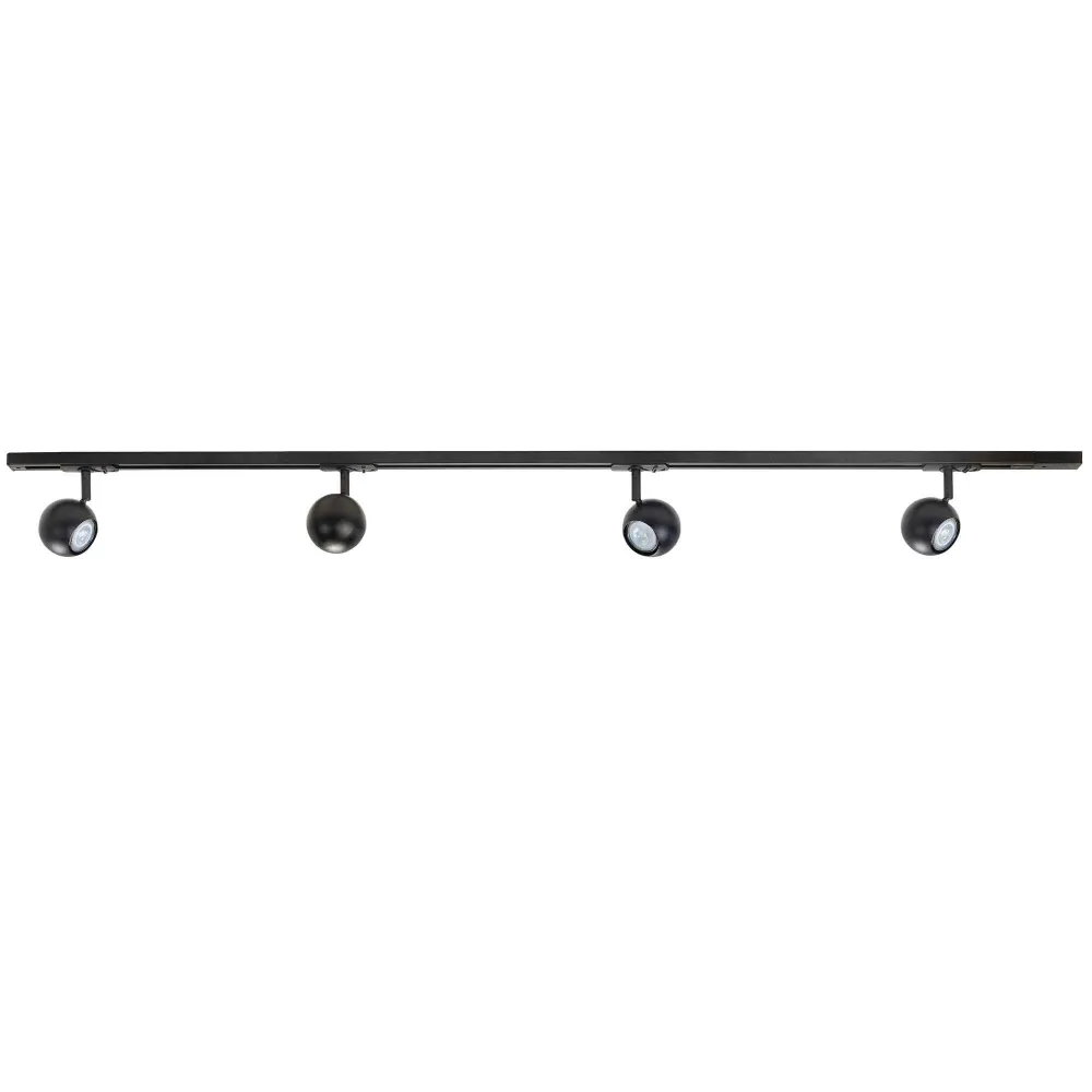 Highlight railsysteem Trackline - 4 lichts - 150 x 16 cm - zwart