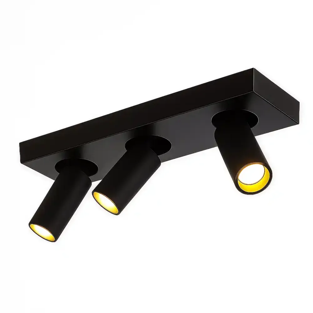 Highlight spot Eliano - 3 lichts - 36 x 12.5 cm - zwart