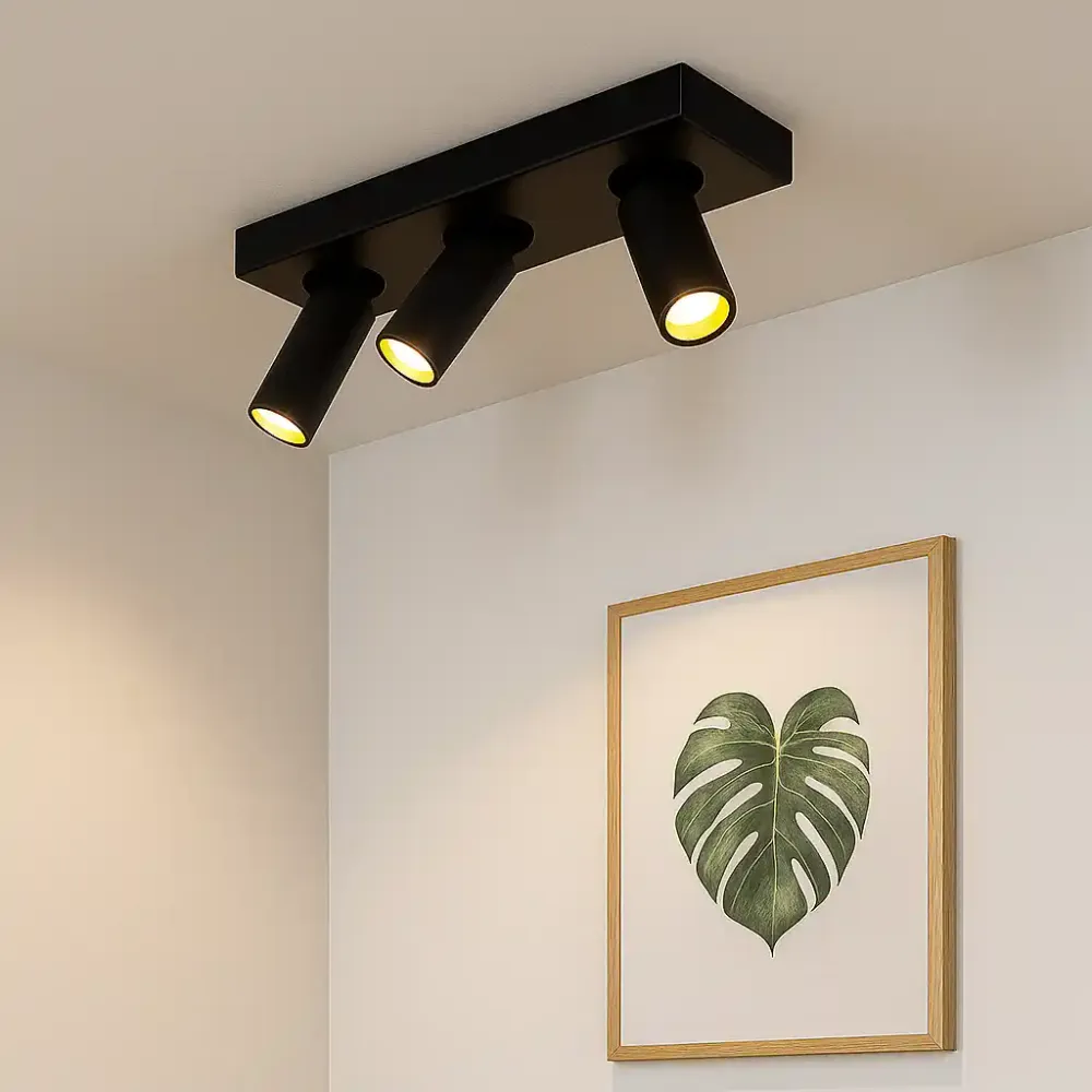 Highlight spot Eliano - 3 lichts - 36 x 12.5 cm - zwart