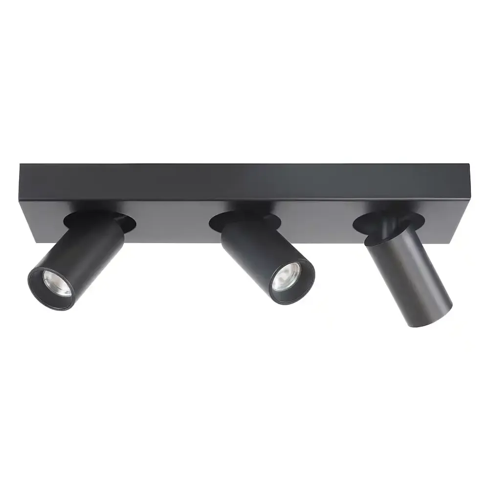 Highlight spot Eliano - 3 lichts - 36 x 12.5 cm - zwart