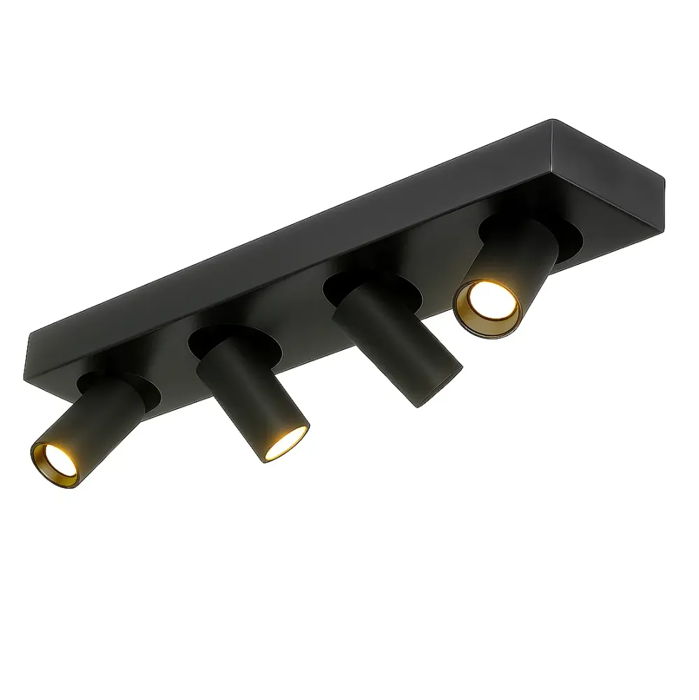 Highlight spot Eliano - 4 lichts - 48 x 12.5 cm - zwart