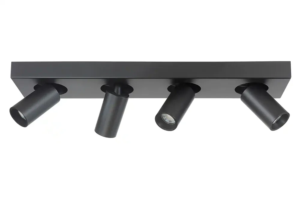Highlight spot Eliano - 4 lichts - 48 x 12.5 cm - zwart