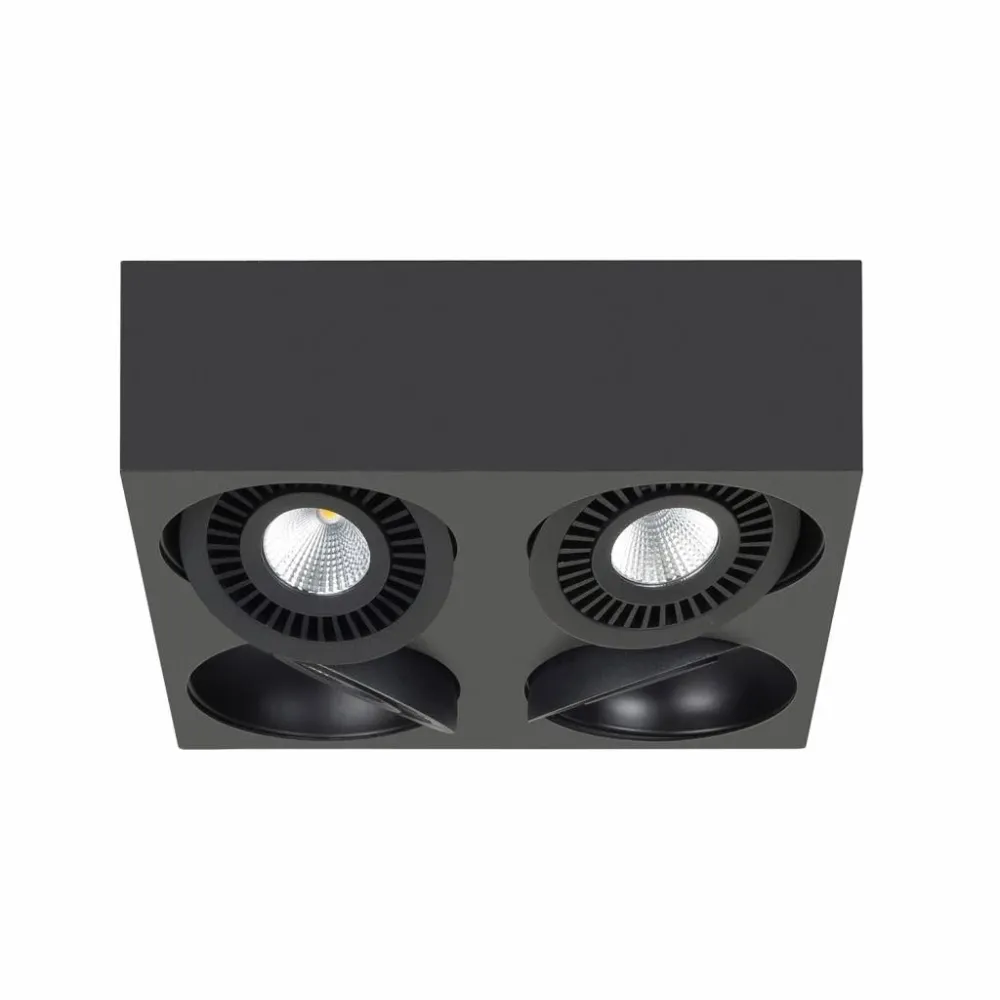 Highlight spot Eye - 4 lichts - 24 x 9 cm - zwart