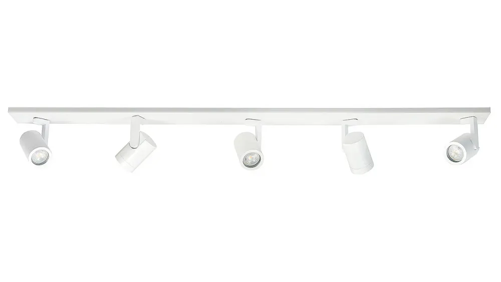 Highlight spot HALO - 5 lichts - 118 x 16 cm - wit
