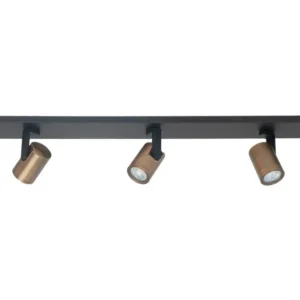 Highlight spot HALO - 5 lichts - 118 x 16 cm - zwart brons