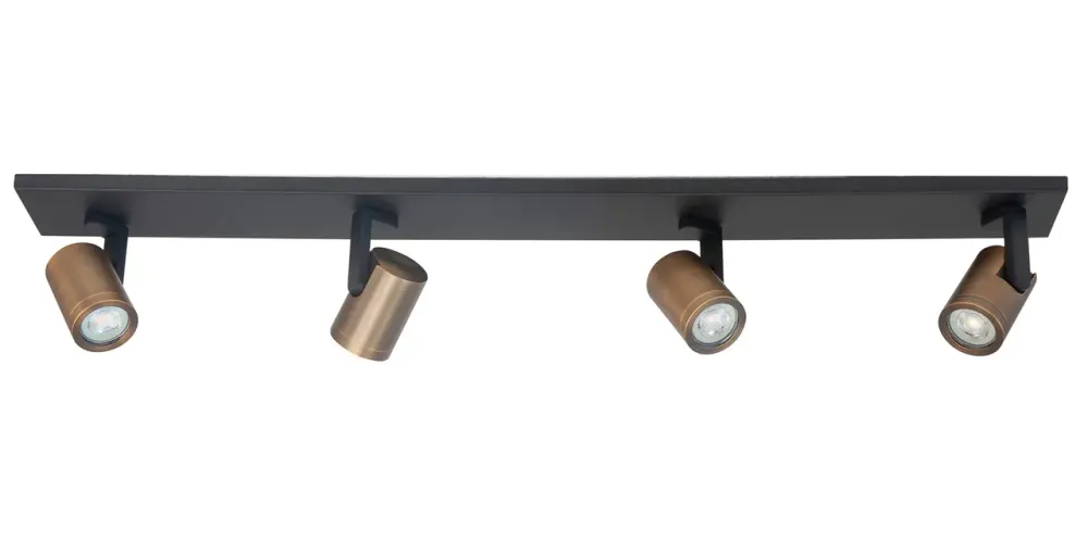 Highlight spot HALO - 4 lichts - 91.5 x 15 cm - zwart brons