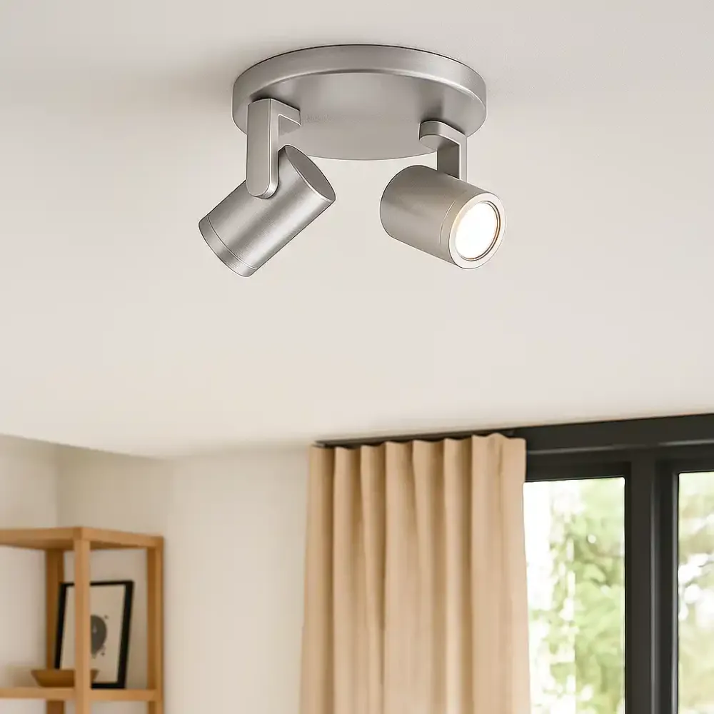 Highlight spot HALO - 2 lichts - 17 x 15 cm - mat chroom