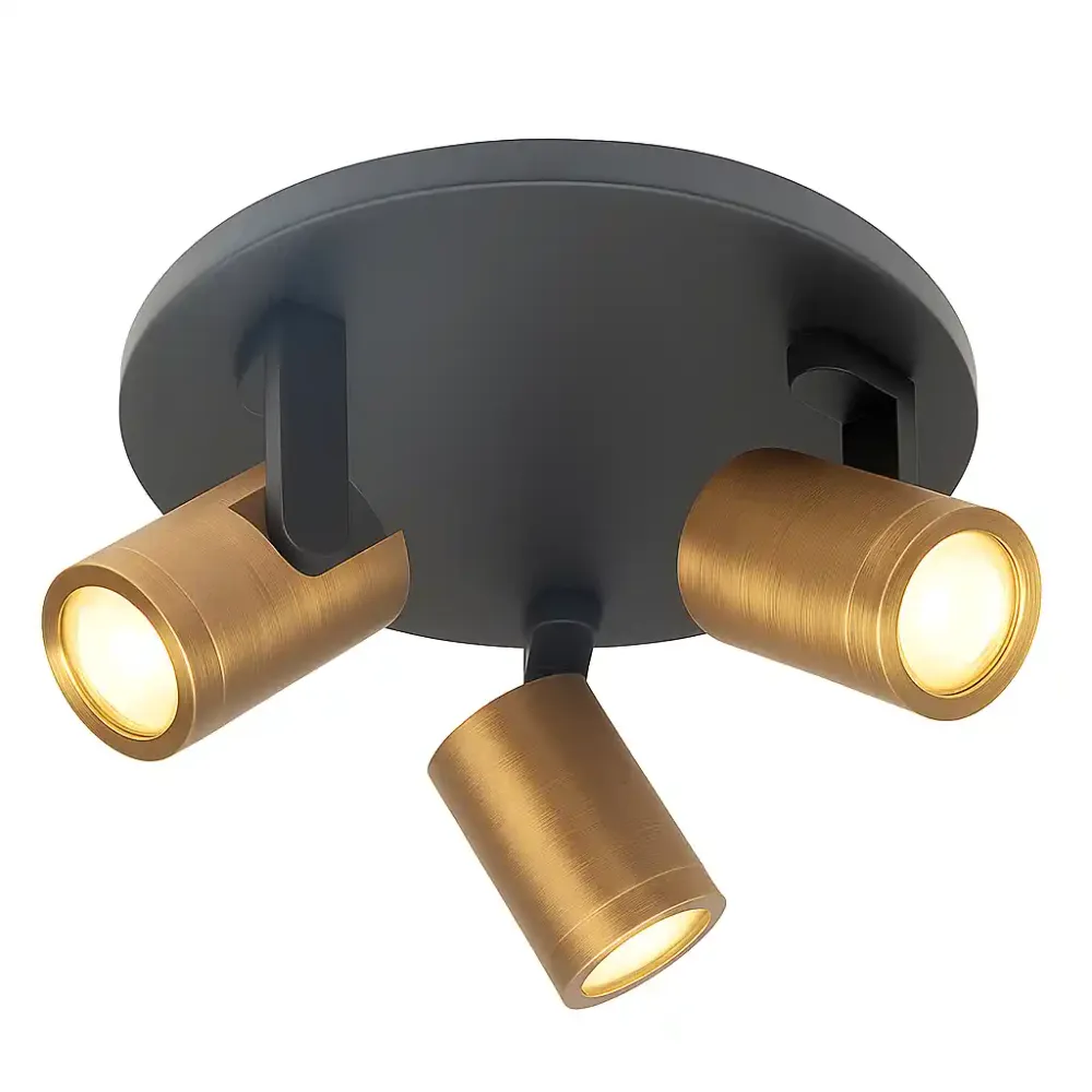 Highlight spot HALO - 3 lichts - 25 x 15 cm - zwart brons