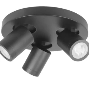 Highlight spot Oliver - 3 lichts - 25 x 13 cm - zwart