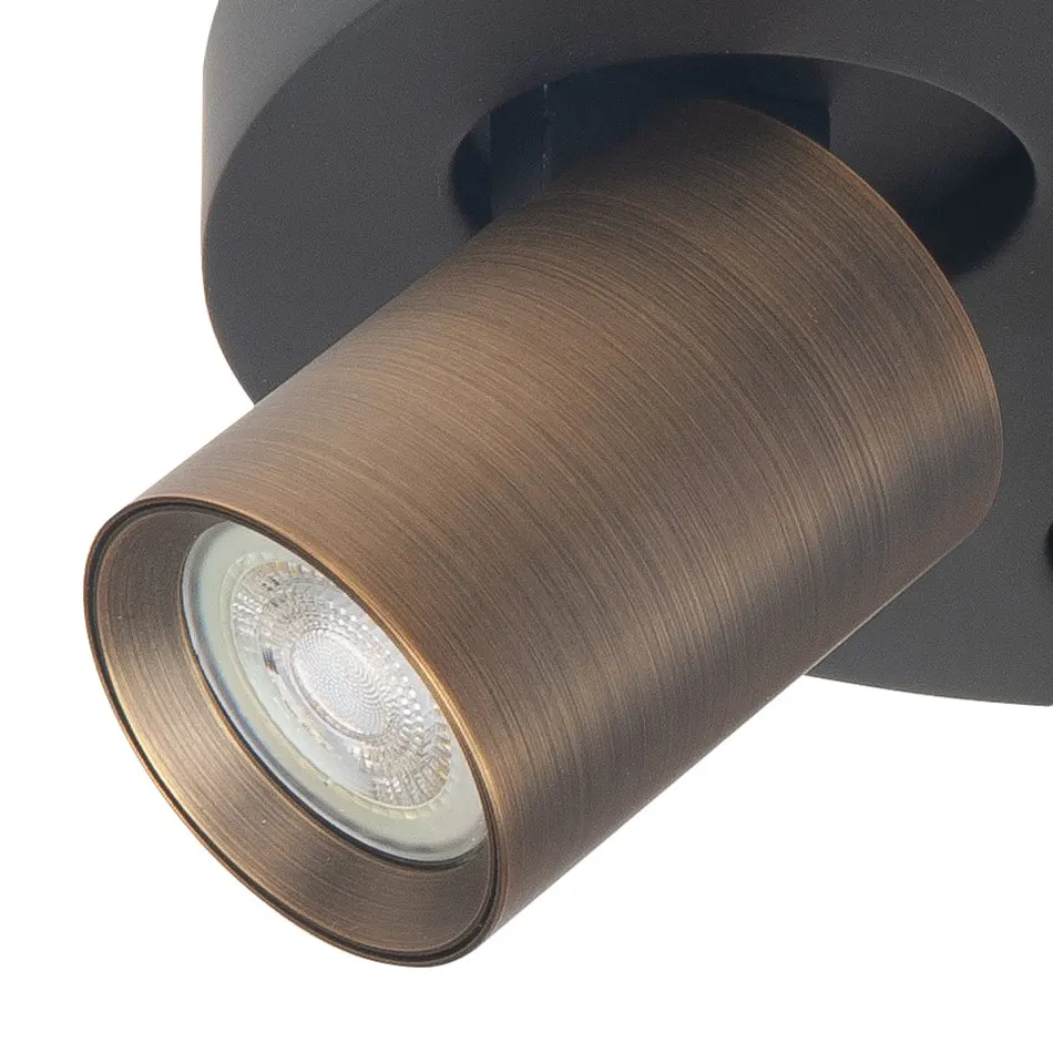 Highlight spot Oliver - 2 lichts - 17 x 13 cm - zwart brons