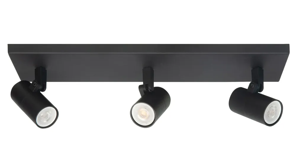 Highlight spot Picollo - 3 lichts - 40 x 11 cm - zwart