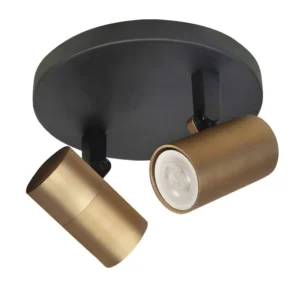 Highlight spot Picollo - 2 lichts - 15 x 11 cm - zwart goud