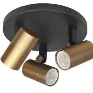Highlight spot Picollo - 3 lichts - 17 x 11 cm - zwart goud
